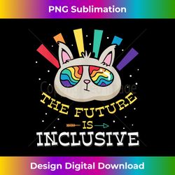 the future is inclusive proud lgbtq pride gay rainbow 3 - png transparent sublimation design