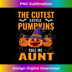 halloween the cutest little pumpkins call me aunt - unique sublimation png download