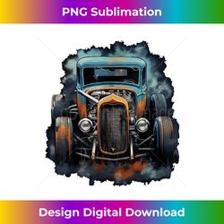 rust bucket hot rod rat rod vintage classic car men 2 - stylish sublimation digital download