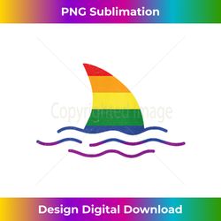 shark fin pocket animal lover rainbow lgbt gay pride support 2 - png transparent digital download file for sublimation