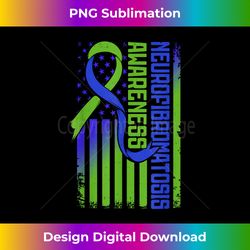 neurofibromatosis flag nf1 blue and green ribbon awareness 2 - sublimation-ready png file