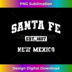 santa fe new mexico nm vintage state athletic style 2 - signature sublimation png file