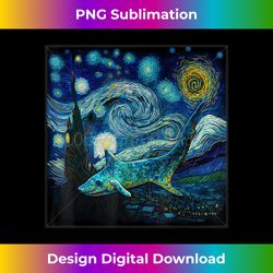 surrealism starry night dogfish shark 2 - png transparent sublimation design