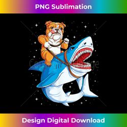 english bulldog shark t space galaxy jawsome - premium png sublimation file