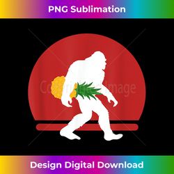 funny tropical sasquatch bigfoot pineapple - instant png sublimation download