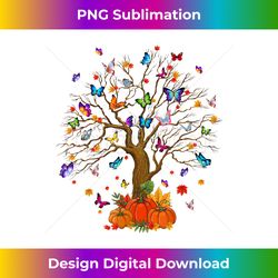 butterfly tree fall pumpkin s halloween autumn - stylish sublimation digital download