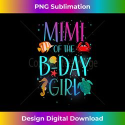 mimi of the birthday girl under sea matching family bday 1 - digital sublimation download file
