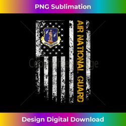 U.S Army Air National Guard Veteran Retired Military Vintage Long Sleeve - PNG Transparent Digital Download File for Sub