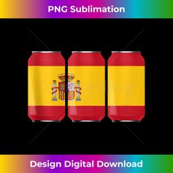 cool patriotic beer cans espana spain w spanish flag tank top - png transparent digital download file for sublimation