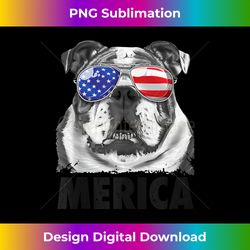 english bulldog 4th of july shirt merica men women american tank top - elegant sublimation png download
