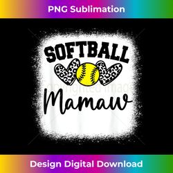 personalized softball heart cute mamaw softball 1 - aesthetic sublimation digital file