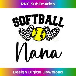 personalized softball heart cute nana 1 - instant png sublimation download