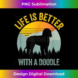 life is better with a goldendoodle summer vintage 1 - high-quality png sublimation download