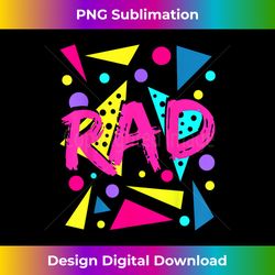 rad 1980s vintage eighties costume party t- 1 - exclusive png sublimation download