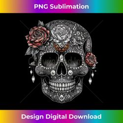 floral mexican skull day of the dead dia de muertos - signature sublimation png file