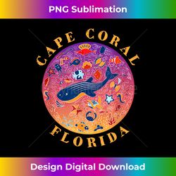 cape coral florida cute sea life souvenir - aesthetic sublimation digital file