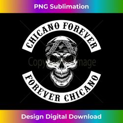 chicano skull with bandana biker style rocker - professional sublimation digital download