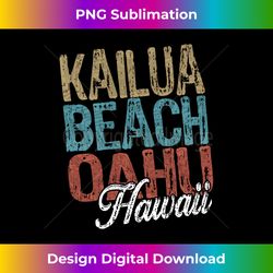 kailua beach oahu hawaii hibiscus and script three tone pal - vintage sublimation png download