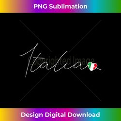 italia simple love italian flag heart on italy 1 - sublimation-ready png file