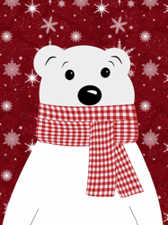 christmas polar bear.