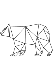 geometric polar bear