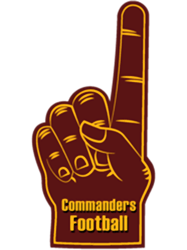 washington commanders football foam finger