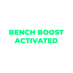 bench boost activated green