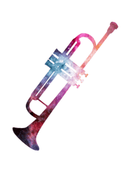 galaxy trumpet vector