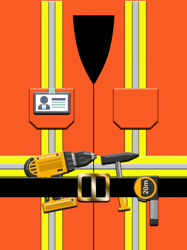 construction worker hi vis design graphic