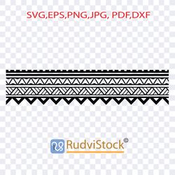 polynesian tattoo tribal band design. samoan tattoo tribal border. tattoo border.