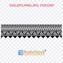 polynesian tattoo stencil design. polynesian tattoo tribal band design. samoan tattoo tribal border.