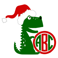 santa saurus monogram svg, dinosaur svg, funny christmas svg file, christmas svg, holidays svg, digital download