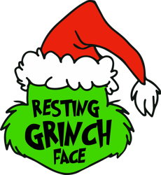 resting grinch face svg, grinch christmas svg, grinch face svg, santa grinch svg, grinch clipart, cartoon svg