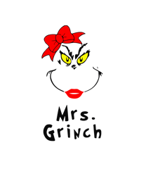 mrs. grinch svg, grinch christmas svg, grinch face svg, the grinch svg, grinch clipart, cartoon svg, digital download