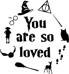 you are so loved svg, harry potter svg, harry potter clipart, hogwarts svg, harry potter magic svg, digital download