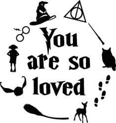 you are so loved svg, harry potter svg, harry potter silhouette, harry potter clipart, harry potter movie svg, magic svg