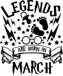 Legends Are Born In March Svg, Harry Potter Svg, Harry Potter Quotes Svg, Harry Potter Movie Svg, Magic Svg