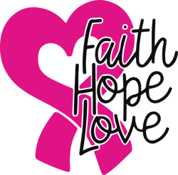 Faith hope love Svg, Breast Cancer Svg, Cancer Awareness Svg, Cancer Ribbon Svg, Pink Ribbon Svg, Digital download