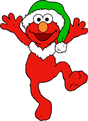Elmo Svg, Sesame Street Svg, Sesame Street clipart, Sesame Street Christmas Svg, Cartoon Svg, Digital download