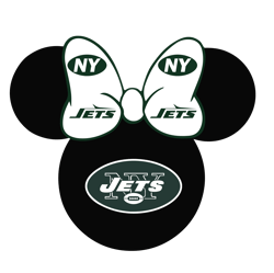 Minnie mouse New York Jets Svg, New York Jets Logo Svg, NFL football Svg, Sport logo Svg, Football logo Svg
