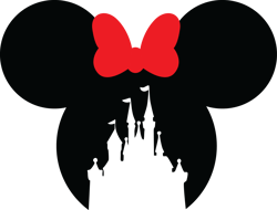 minnie mouse castle head svg, disney mickey svg, mickey clipart, mickey mouse svg, mickey silhouette, mickey head svg