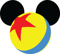 pixar ball svg, mickey ears svg, luxo ball svg, disney mickey svg, star ball svg, toy story svg, instant download