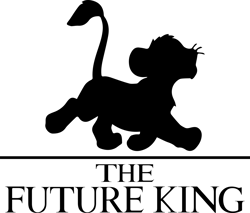 The future king Svg, Lion king Svg, Lion king silhouette, Simba Svg, Animal Kingdom Svg, Hakuna Matata Svg, Disney Svg