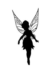 fairy svg cut file, fairy svg, fairy silhouette, fairy clipart, fairy png, fairy vector, fairy decal, digital file - 1