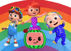 cocomelon rainbow png transparent images, cocomelon characters png, cocomelon birthday png - digital file