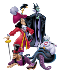 villains png transparent images, disney villains png, villains printable decor, dragon png - digital file