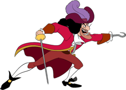 captain hook png transparent images, disney villains png, cartoon character png - digital file-5