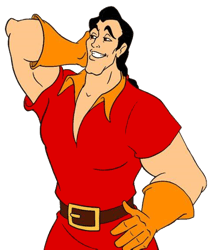 gaston png transparent images, disney villains png, cartoon character png - digital file-5