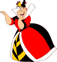 queen of hearts png transparent images, alice in wonderland png, cartoon character png - digital file-4