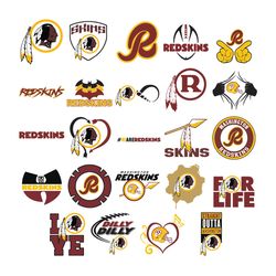 washington redskins bundle svg, washington redskins logo svg, nfl football svg, sport logo svg, football logo svg